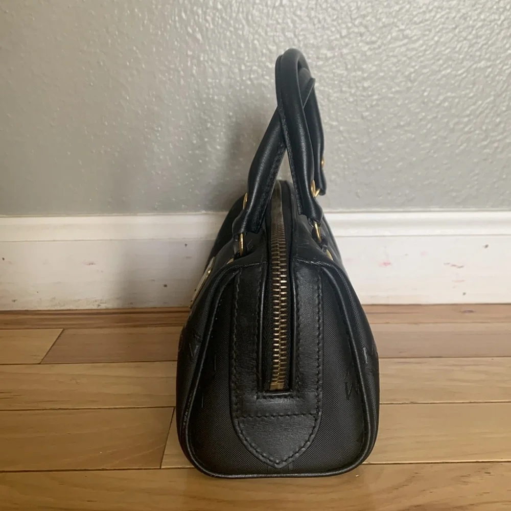 MCM- Authentic 🍀 RARE EUC! Pristine! Vintage Visetos Nylon Mini Boston Satchel - Picture 6 of 10